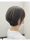 柔らかナチュラルハイライト&丸みショート