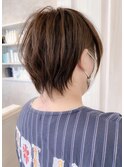 福山市 髪質改善ストレート人気　丸みショートヘアCaary