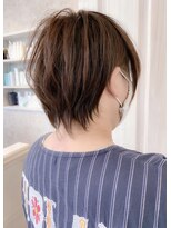 キャアリー(Caary)&nbsp;福山市 髪質改善ストレート人気　丸みショートヘアCaary