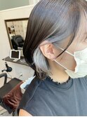 インナーハイライト/インナーカラー/イヤリングカラー/プラチナ