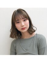 原宿H[eitf]エイチ シースルーバング＊外ハネボブ【RUKA】