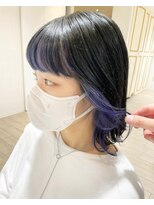 アルクバイネオリーブ 荻窪店(arc by neolive) インナーカラー×blue purple