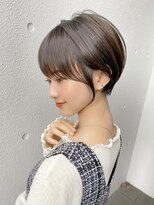 イオエ 岡本(ioe)&nbsp;黒髪/グレーベージュ/レイヤーロング/前髪パーマ/艶髪/髪質改善