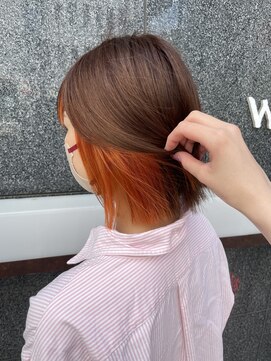 ウェーブス 大宮門街店(wave's) インナーオレンジカラーwaves大宮門街 門奈
