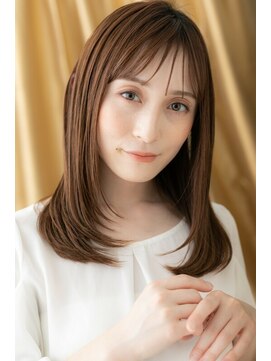 カバーヘア ブリス 志木南口駅前店(COVER HAIR bliss) ■透け感シースルーバング美髪3Dハイライト411志木20代30代40代