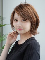 エインアンリー 表参道(AIN.ANLY.) 前髪なし外はねくびれウルフボブ20代30代【AIN.表参道】川原大地