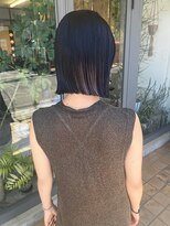 マメ(mame)&nbsp;黒髪ボブ/デザインカラー/ノーバング