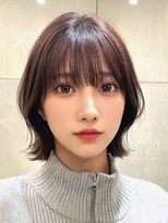 サンド 池袋 2nd(sand)&nbsp;韓国風顔周り小顔レイヤーカット/黒髪地毛風カラー/池袋