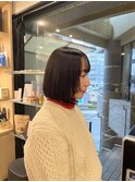 【ノンジアミンカラー/マニキュア】大人可愛い/大人ボブ
