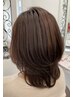 オーガニックグレーカラー(白髪染め根元のリタッチ)＋カット＋ブロー￥8800～