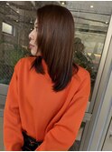 顔周りレイヤー　似合わせレイヤー　ミディアムストレート