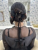 サクララ(Sakura la)&nbsp;カチモリヘア/韓国ヘア/リボン/結婚式/参列ヘア/お呼ばれヘア