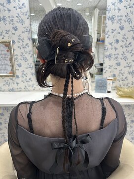 サクララ(Sakura la) カチモリヘア/韓国ヘア/リボン/結婚式/参列ヘア/お呼ばれヘア
