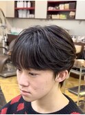 韓国スタイル/シースルーマッシュ/ニュアンスパーマ/メンズ/柏