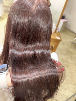エムアンドスマート 千葉店(M&SMART)の写真/通うたびに潤い、つやのある綺麗な髪に！【アクアミネラル】が髪にしっかり浸透し健康的な状態に導く♪