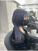 透明感◎ブルーラベンダーで上品なくすみカラー♪