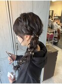 サイド編み下ろし