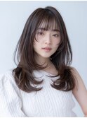 韓国レイヤー顔周りカット透明感カラー髪質改善艶髪シースルー