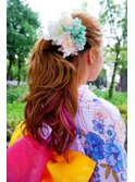 花火大会で目立ってしまう可愛さ(>_<)