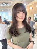 顔周り　ウルフカット　レイヤー　ブリーチなし