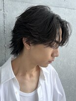 レタッチ バイ フィフス 銀座(RETOUCH by fifth)&nbsp;銀座フェザーパーマセンターパート波巻きスパイラルパーマメンズ