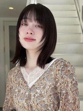 コレクティブワーク 表参道 渋谷(COLLECTIVE WORK) 顔まわりレイヤー　チョコレートカラー　髪質改善　オージュア