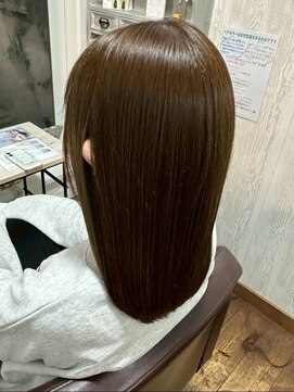 コルテ 倉敷西坂店(CoRte.) 髪質改善/エアーストレート/キャラメルブラウン/頭皮ケア/小顔