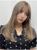 ダブルカラーシールエクステ/レイヤーカット/ケアブリーチ/渋谷