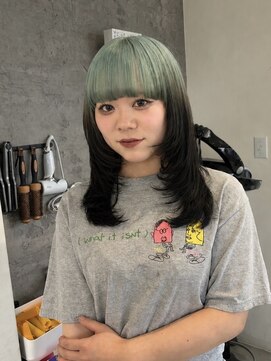 ブレスシイ 大阪梅田(brace SII) ミントグリーン×レイヤールーツカラー