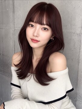 スターズレイ 本川越(STARS ray) カシスブラウン 髪質改善 前髪カット 韓国ヘア くびれヘア 20代