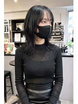 ファーム 大崎店(FAAM)&nbsp;暗めアッシュ×ハッシュカット前髪あり