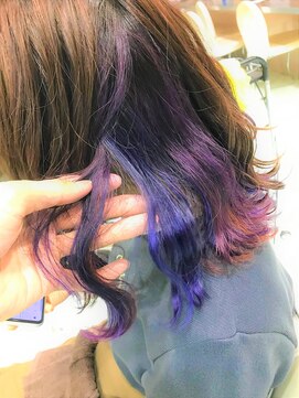 ハーツヘアーズ 五日市店(HEARTS hair's) インナーカラー　　レインボーカラー