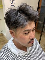 ヘアーズヨシオカ(HAIR'S YOSHIOKA) 髭に合わせた2ブロ&セクションパーマ