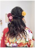 ハーフアップ