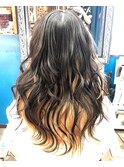 イエローゴールド×インナーカラー