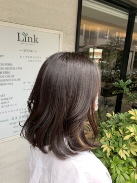 リンク(Link) ミディアムスタイルのインナーカラー