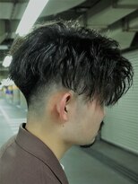 スカイマスターバーバー 渋谷(SKY MASTER BARBER)&nbsp;ソフトツイストフェードスタイル
