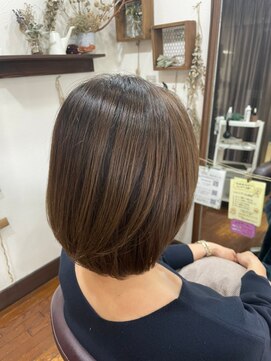 美容室 メザミー MESAMIES 10代20代30代40代黒髪(暗髪)うる艶マニッシュショートボブ