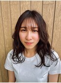 シースルーバング/無造作/レイヤー