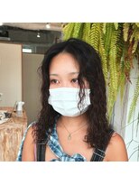 アクセヘアー 町田(acce hair)&nbsp;ブリーチ毛のくるくるウェーブパーマ