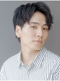 波巻きツイストスパイラル緩めパーマ大人メンズダウンパーマ