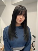 立川/レイヤーカット/顔周りカット/黒髪ロング/シャギーレイヤー