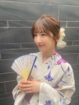 フェリーチェ(Felice) 浴衣ヘア 浴衣メイク アップヘア シニヨンアレンジ