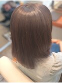 髪質改善カーキベージュ＆カット