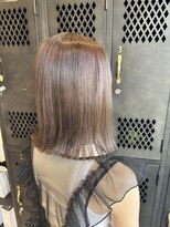 アチーブ ヘア デザイン(achieve hair design)&nbsp;オリーブベージュ大人可愛い透明感立体感×エアストレート