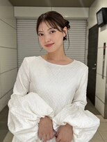 ヌープヘアーアイス(NUUP.hair ici)&nbsp;ボブでもこんなに大人可愛い♪垢抜けタイトアレンジヘア