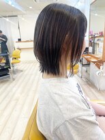 モリオ フロム ロンドン 成増店&nbsp;【morio成増 セリザワ】レイヤーボブ イヤリングカラー