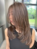 ヘアーサロングランデ(HAIR SALON GRANDE)&nbsp;ハイライトカラーミルクティーベージュレイヤーカット