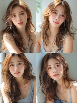 ノア(no_a) ロング×レイヤー×マロンベージュ