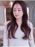 韓国レイヤー顔周りカット透明感カラー髪質改善艶髪シースルー